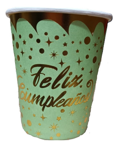 Globi® 10 Platos + 10 Vasos Con Feliz Cumpleaños Decoración