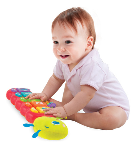 Oruga Piano Musical Con Luz Juguete Bebé P/cuna Coche Winfun