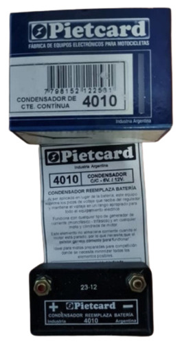 Reemplaza Batería Pietcard 4010 6v A 12 Voltios**