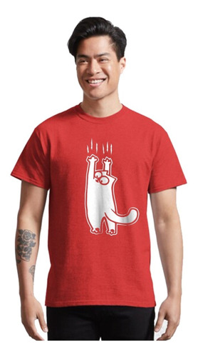 Remera Gato Colgado Hanging Cat I Love Cats / Unisex