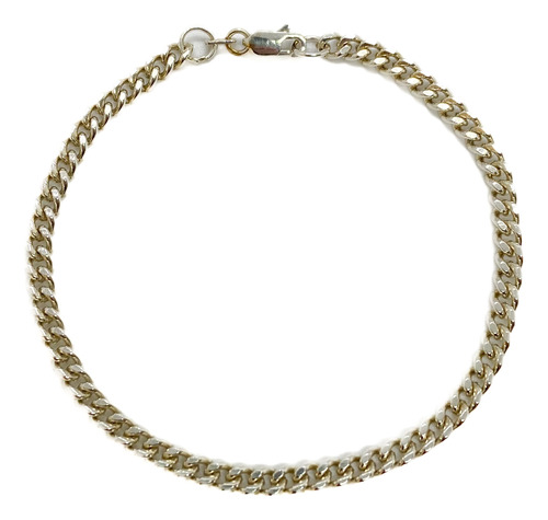 Pulsera Grumet Maciza Para Homnre Plata 925 22 Cm