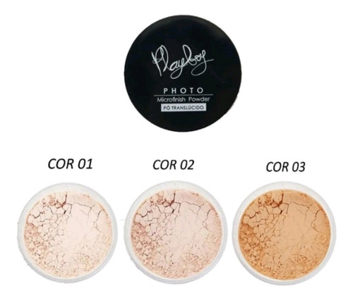 Imagem 4 de 7 de Pó Translúcido Playboy Photo Microfish Powder Facial Cor 03