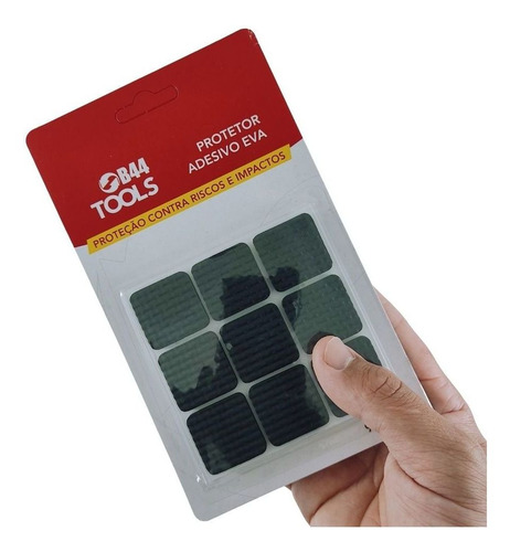 Imagem 2 de 3 de Protetor Adesivo Eva 9un Quadrado 27mm - B44 Imports