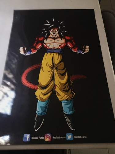 Goku Saiyajin Fase 4 En Poster Con Marco Realidad Aumentada | Meses sin  intereses