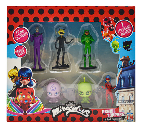 Miraculous Toppers Adorno Para Lapiz Set 8pz #1 Fotorama