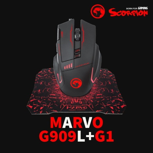 Set Marvo Linea Scorpion G909l Mouse Pad G1