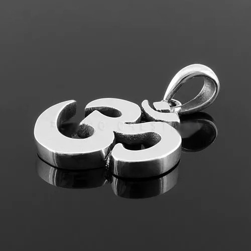 Imagem 2 de 4 de Pingente Mantra Om Ouro 18k Maciço. Fp - 33000701