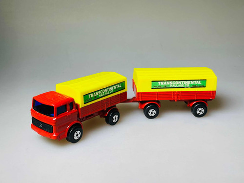 Lesney Matchbox # 1 Y 2 Camion Mercedes Benz Truck Rojo