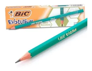 12pzas Lápiz Bic Evolution Hexagonal Resina 944906 /vc