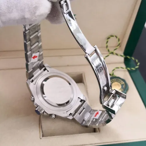 Reloj Rolex Yacht Master 2 con estuche y certificados, correa plateada