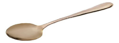 Colher De Sobremesa Sophia Em Inox Bronze - Mimo Style