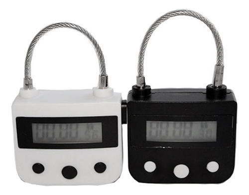 Y0metal Timer Lock Con Pantalla Lcd Usb, Candado Negro-fs
