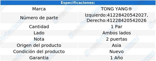 2 Biseles Para Faro Tong Yang Bmw M3 2006