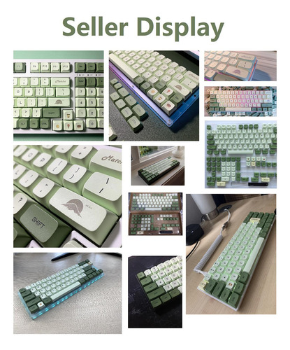 Bricolaje Decorativo Pbt 124 Teclas Keycaps Cover Inglés