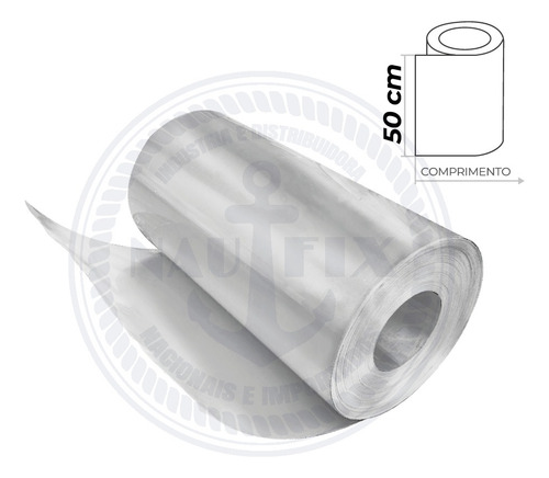 Chapa Folha De Alumínio 50 Cm X 7 Metros Para Calha/rufo