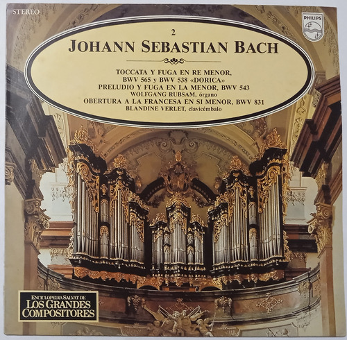 Johann Sebastian Bach - Grandes Compositores Lp En Mb Estado
