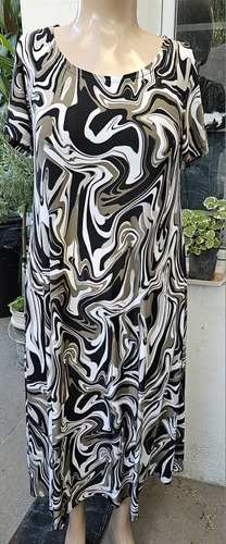 Pack X 5 Vestidos Midi Manga Corta Seda Fría