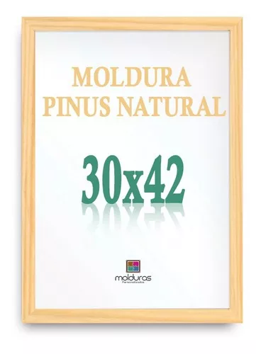 Marco A3 con marco decorativo para póster, 42 x 30 cm, sin cristal