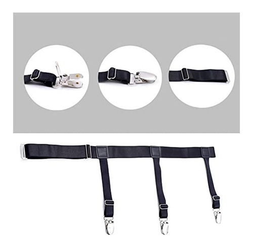 Imagen 3 de 7 de Sujetador Ajustable Tirante Antideslizante Para Camisas 2und