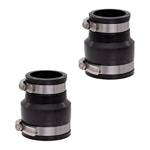 Acople Pvc Flexible Fernco 1056-215 2 Conectores X 1-1/2 Con