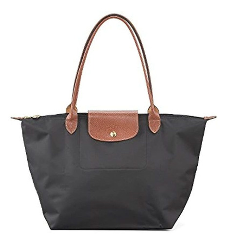 Bolso Bandolero De Nylon Para Mujer/ Negro. Longchamp