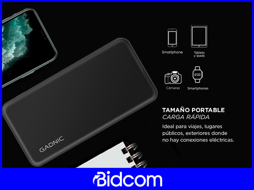 Power Bank Gadnic 15000 Mah Indicador Bateria Portatil Usb