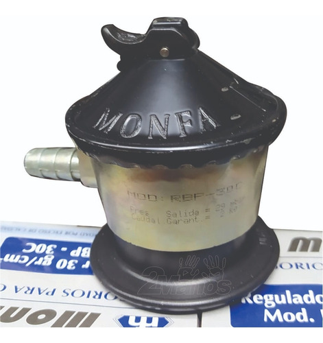 Imagen 3 de 9 de Válvula 29 Mbar Para Garrafa 13 Kg Nueva Monfa España Oferta