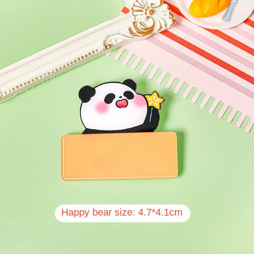 Lindo Broche Acrílico Con El Nombre De Un Panda, Bonito, Esc