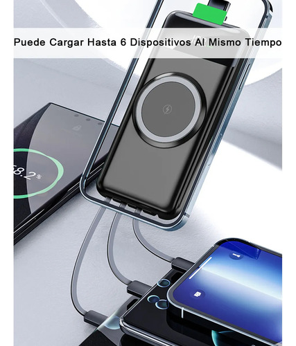 Power Bank Batería Portatil Cargador Rápida 10000mah Po Negro