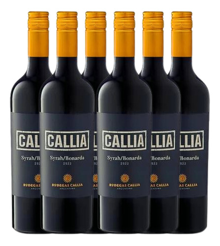 Vinho Argentino Callia Syrah Bonarda 750ml Tinto Kit C/6