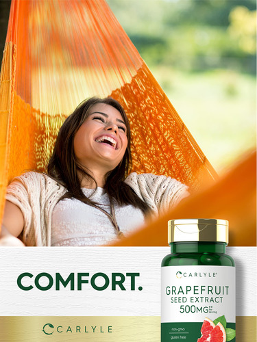 Suplemento De Extrato De Semente De Toranja Carlyle 500 Mg 1