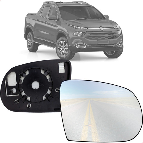 Lente Retrovisor Fiat Toro 2016 A 2021 Direita Original