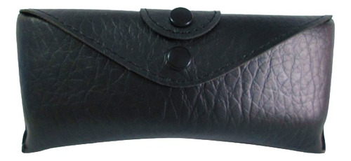 Funda Para Lentes Tipo Vinipiel En Negro Con Antirayas