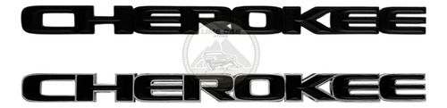Emblema Logo Cherokee Jeep Con Borde Compass Grand Wrangler