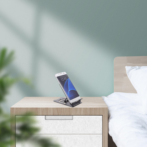 Estante De Almacenamiento Plegable Junto A La Cama Para Telé