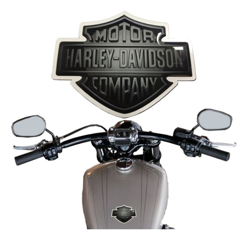 Adesivo Harley Davidson Brasil Resinado Rs39 Fk