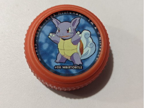 Taparrosca Pokémon Mirinda 1ª Gen #08 Wartortle Año 2000