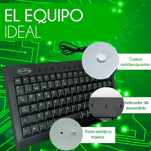 Mini Teclado Usb Multimedia En Español Pc Windows Delgado