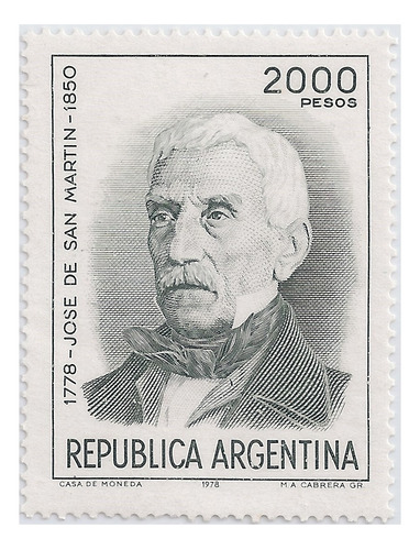 Argentina -  Serie Básica - Año 1977 - Gj 1795 (fcm)