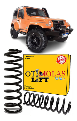 2 Mola Dianteira Troller 2002 A 2014 Lift 3 Polegadas + Alta