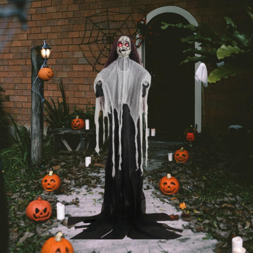 Esqueleto Fantasma Decoración De Halloween Casa Negro