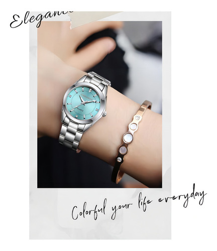 Reloj De Mujer Impermeable De Lujo Chronos