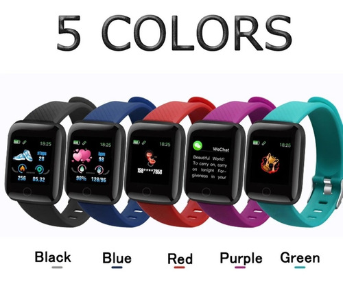 Imagen 2 de 3 de Smart Band Watch 116 Plus Reloj Bt Deportivo Ritmo Cardiaco