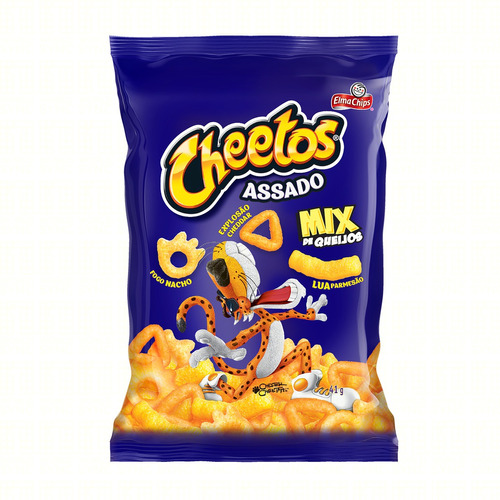 Salgadinho de Milho Mix de Queijos Elma Chips Cheetos Pacote 41g