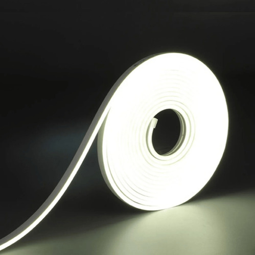Fita Led Neon Mangueira 120 Leds Ip65 5 Metros Fonte Luz Branca