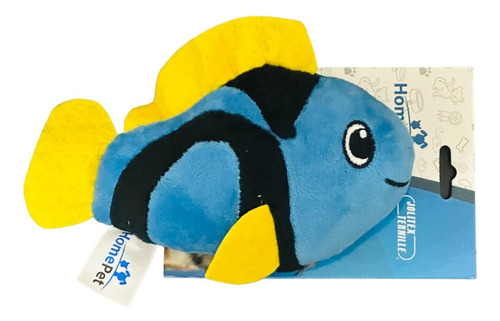 Brinquedo Pelucia C/apito Modelo Peixe Para Caes