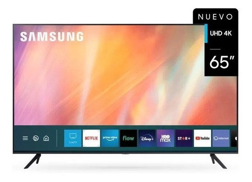 Imagen 1 de 4 de Smart Tv Samsung 65 Uhd 4k Un65au7000 Techcel Nuevo Gtia