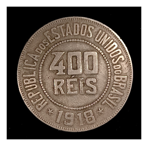 Brasil 400 Reis 1918 Mb Km 520 Escasa