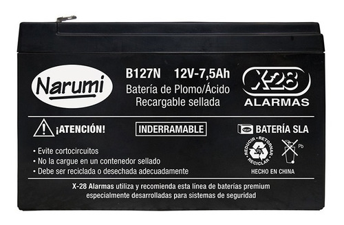 Kit De Alimentación C8ch Cctv X-28 + Caja + Baterías 12 7,5a