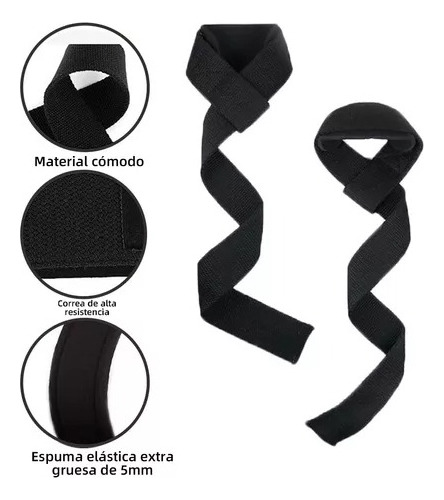 Straps Antideslizante Sffit Correas Levantamiento Pesas Gym 